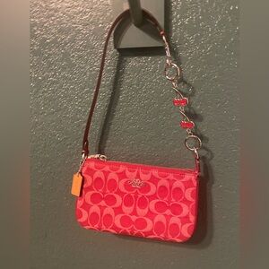 Coach red denim Nolita 19